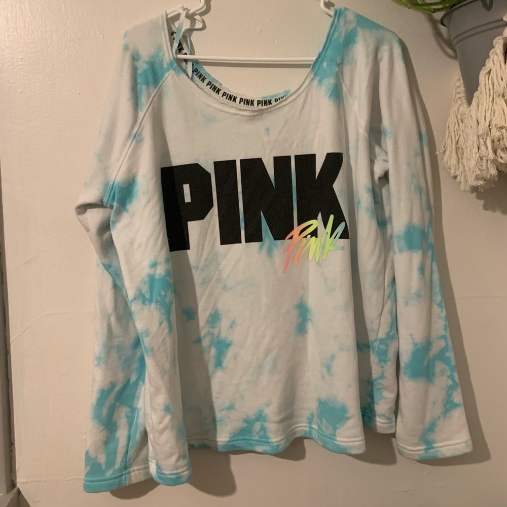off the shoulder crew neck sweater